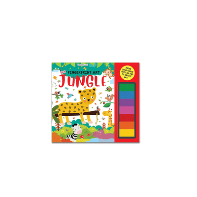 Dreamland Publications Books Dreamland Fingerprint Art Activity Book for Children – Jungle with Thumbprint Gadget (3 years+)