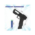 Kids playing with rapid fire dart gun