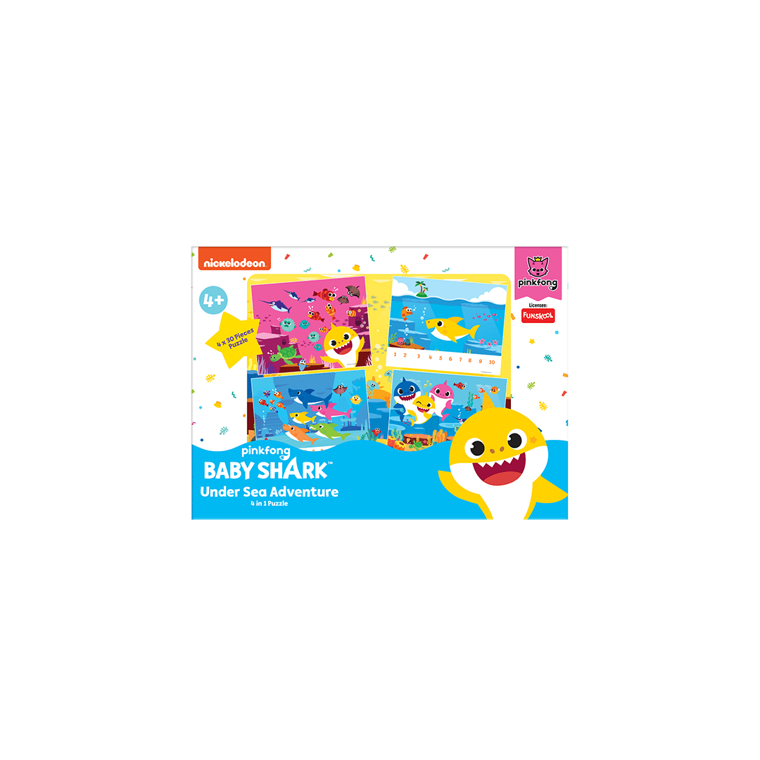 Funskool Toys Funskool BABY SHARK 4 IN 1 PUZZLE (4 years+)