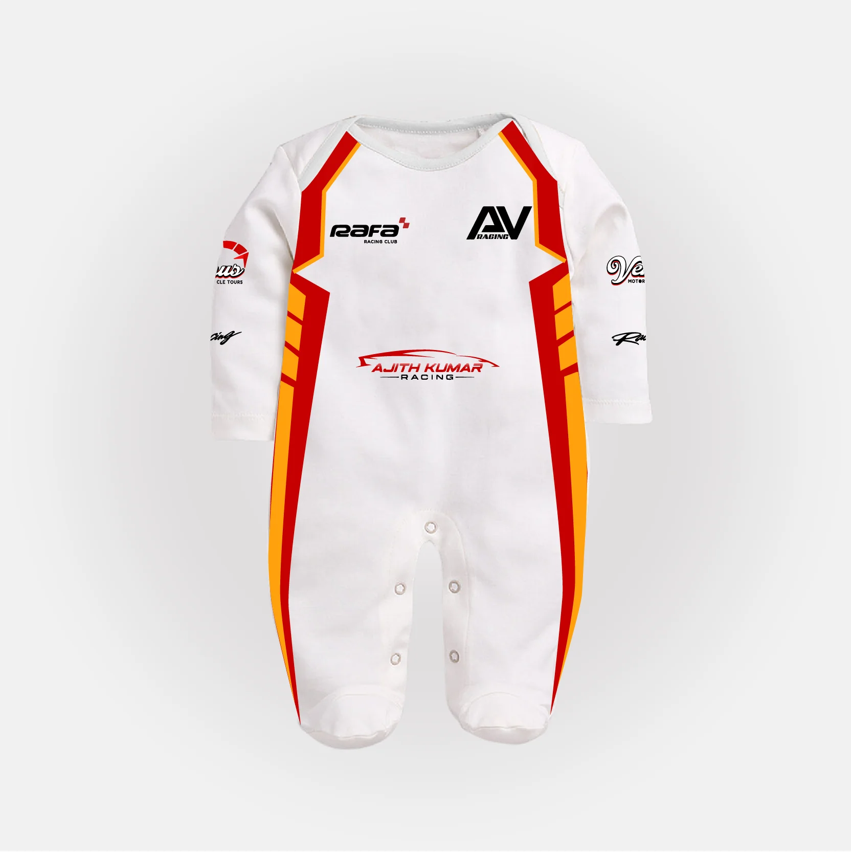 Interval Magic Lamps Personalized Ferrari Racing Baby Sleepsuit – Scuderia Red Edition (Colour as per Availability)