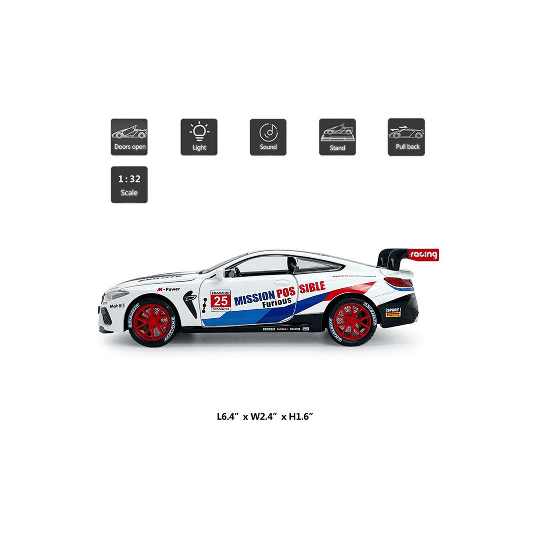 Baan Toys Toys Baan Toys BMW M8 GTE Diecast Toy Car For Kids (6 Years+)