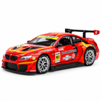 CCA 1:24 BMW M6 GT3 Die-Cast Car with Openable Hood & Doors, Toy Vehicle for Kids