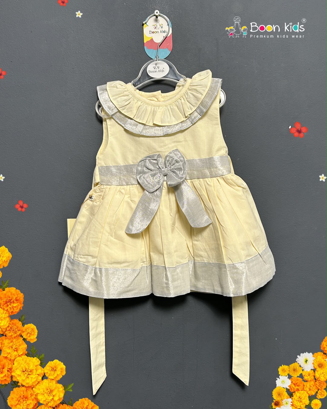Boon Kids Baby Girls Bow Party Dress Kids