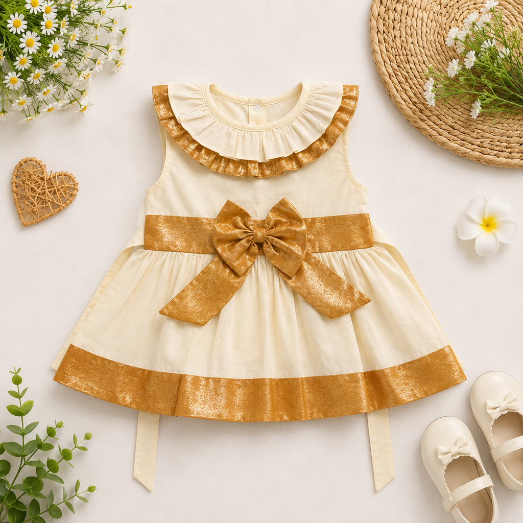 Boon Kids Baby Girls Bow Party Dress Kids