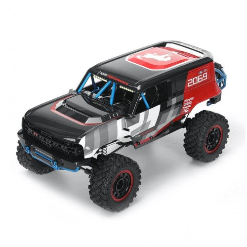 MJX R/C Hyper Go H18P Ford Bronco R 1:12 Scale Super Motor Brushless RC Off-Road Truck | High Performance 4WD Remote Control Rock Crawler Racing Car with Rugged Off-Road Tyres | Ford Bronco R Licensed RC Model