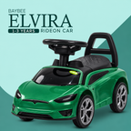 Baybee Push Ride-On Car for Kids 1-3 Years - Toy With Music, Storage & Backrest | Baby Toddler Drive Car (Elvira)