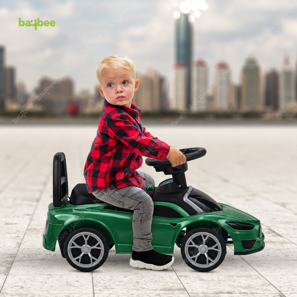 Baybee Push Ride-On Car for Kids 1-3 Years - Toy With Music, Storage & Backrest | Baby Toddler Drive Car (Elvira)