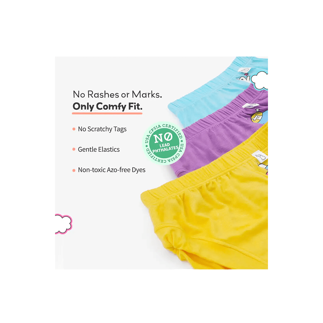 Magic Lamps Clothing SuperBottom Baby Breif Underwear Pack of 4 (6Months-4Years)