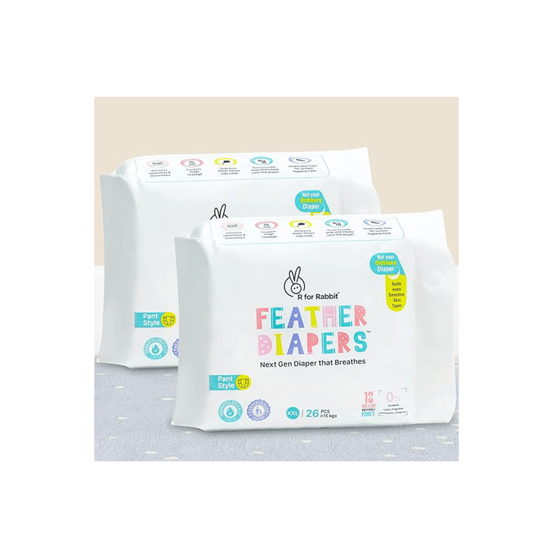 R for Rabbit Baby Care R For Rabbit Feather Diapers - Next Gen Baby Diapers (0 month+)
