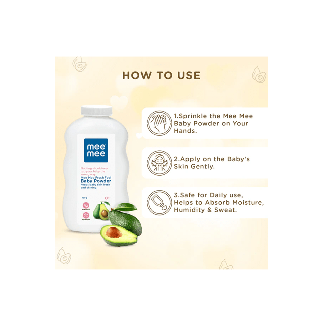 Mee Mee Baby Care Mee Mee Fresh Feel Baby Powder (0 Months+)
