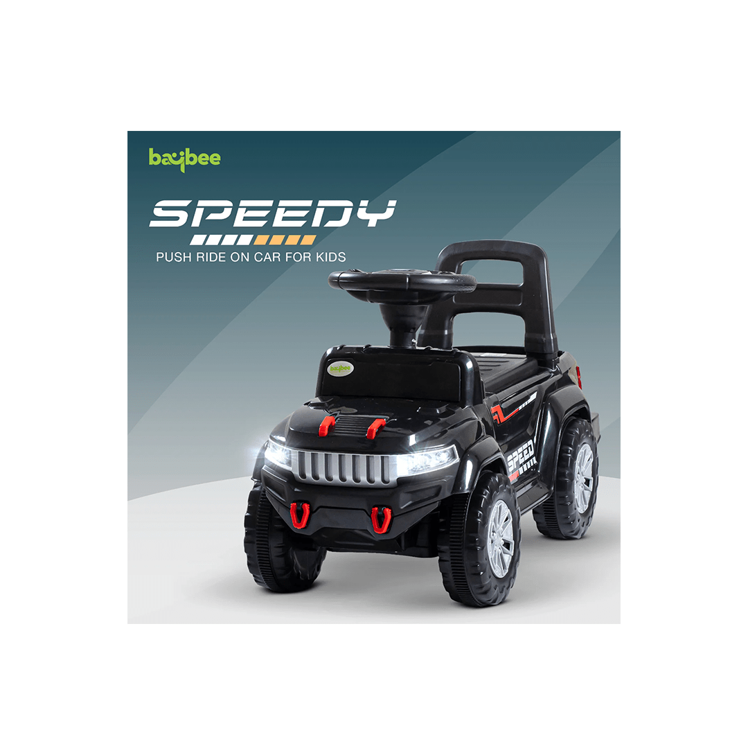 Baybee Ride-ons Baybee Baby Ride on Car for Kids, Push Ride on Toy With Led Light (Speedy)