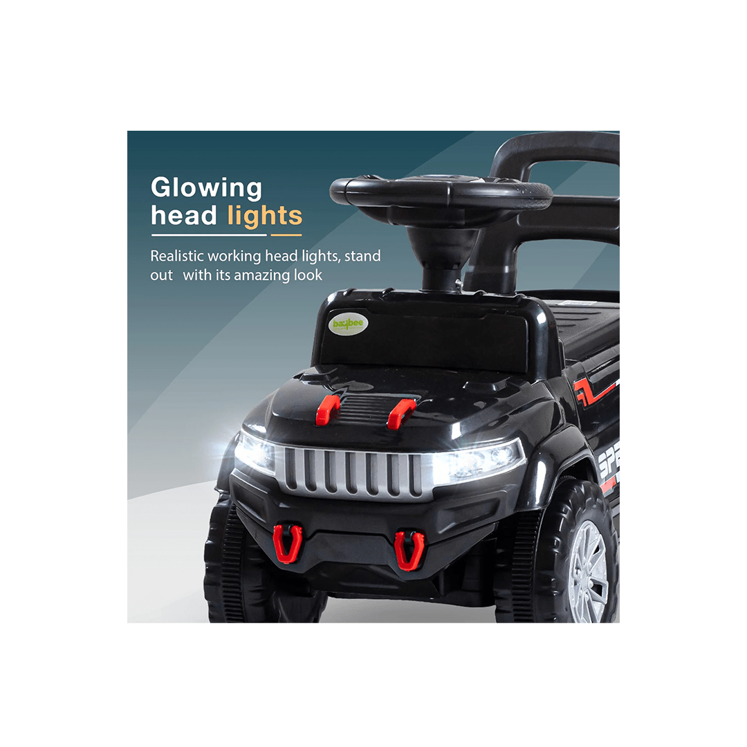 Baybee Ride-ons Baybee Baby Ride on Car for Kids, Push Ride on Toy With Led Light (Speedy)