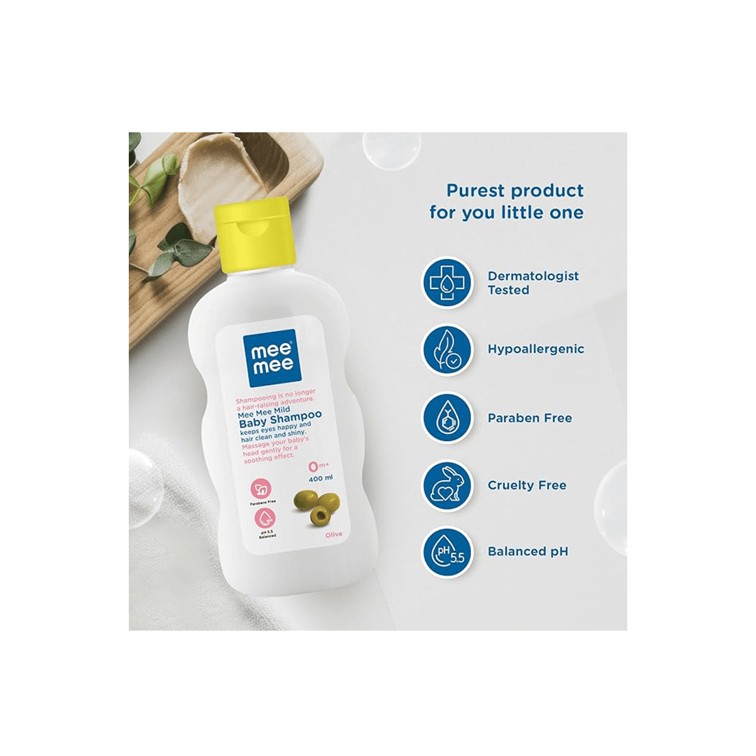 Mee Mee Baby Care Mee Mee Gentle Baby Shampoo Contains Olive extract (1 Months - 2 Years)