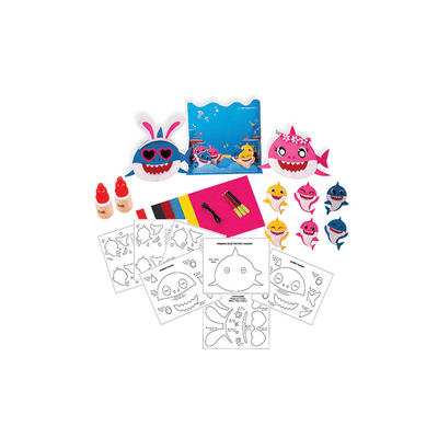 Funskool Art And Craft Kit Funskool Handycrafts Baby Shark Party Mask & Finger Puppet Kit - Blue (5 Years+)