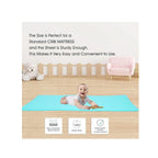Soft waterproof baby bed mat