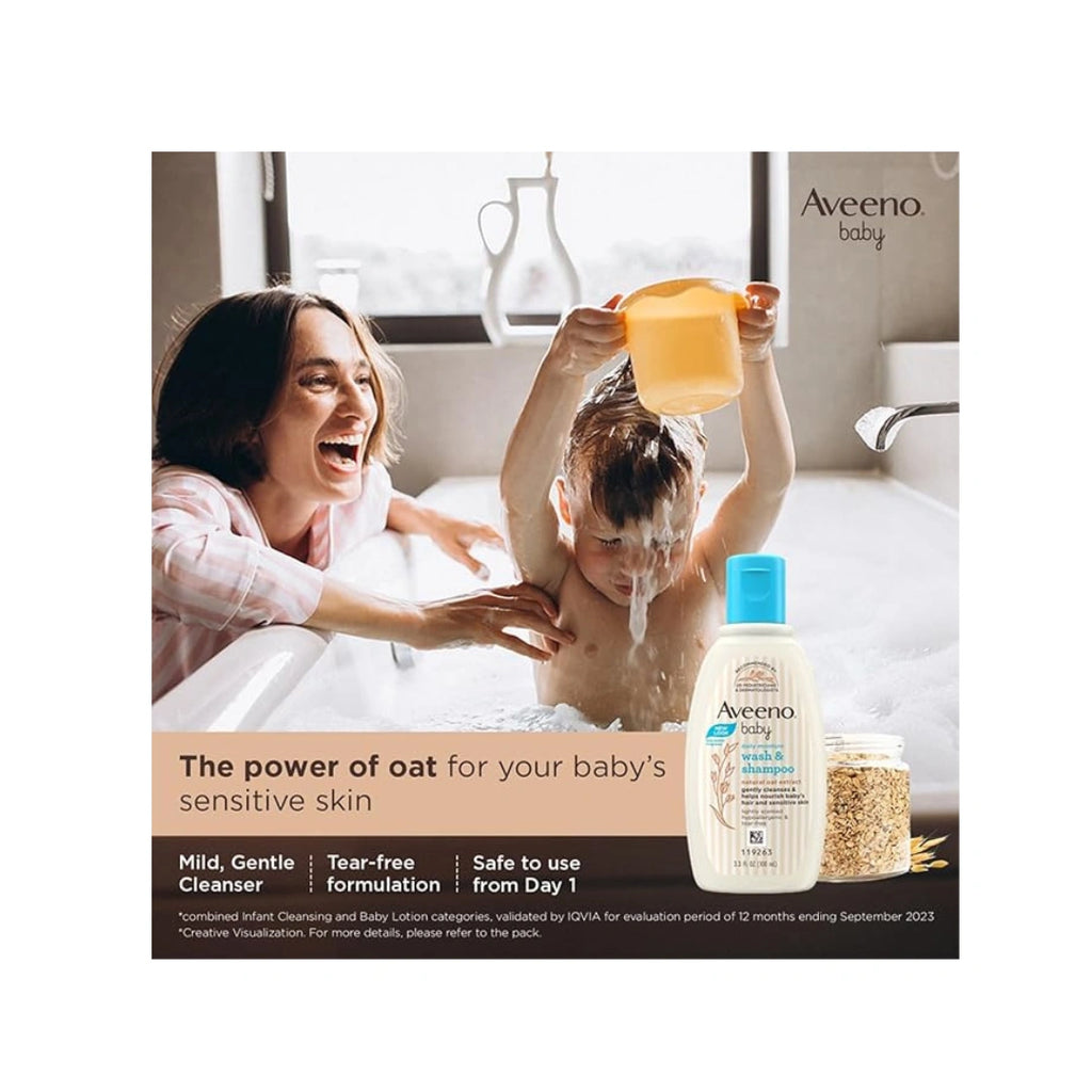 Gentle baby wash and shampoo