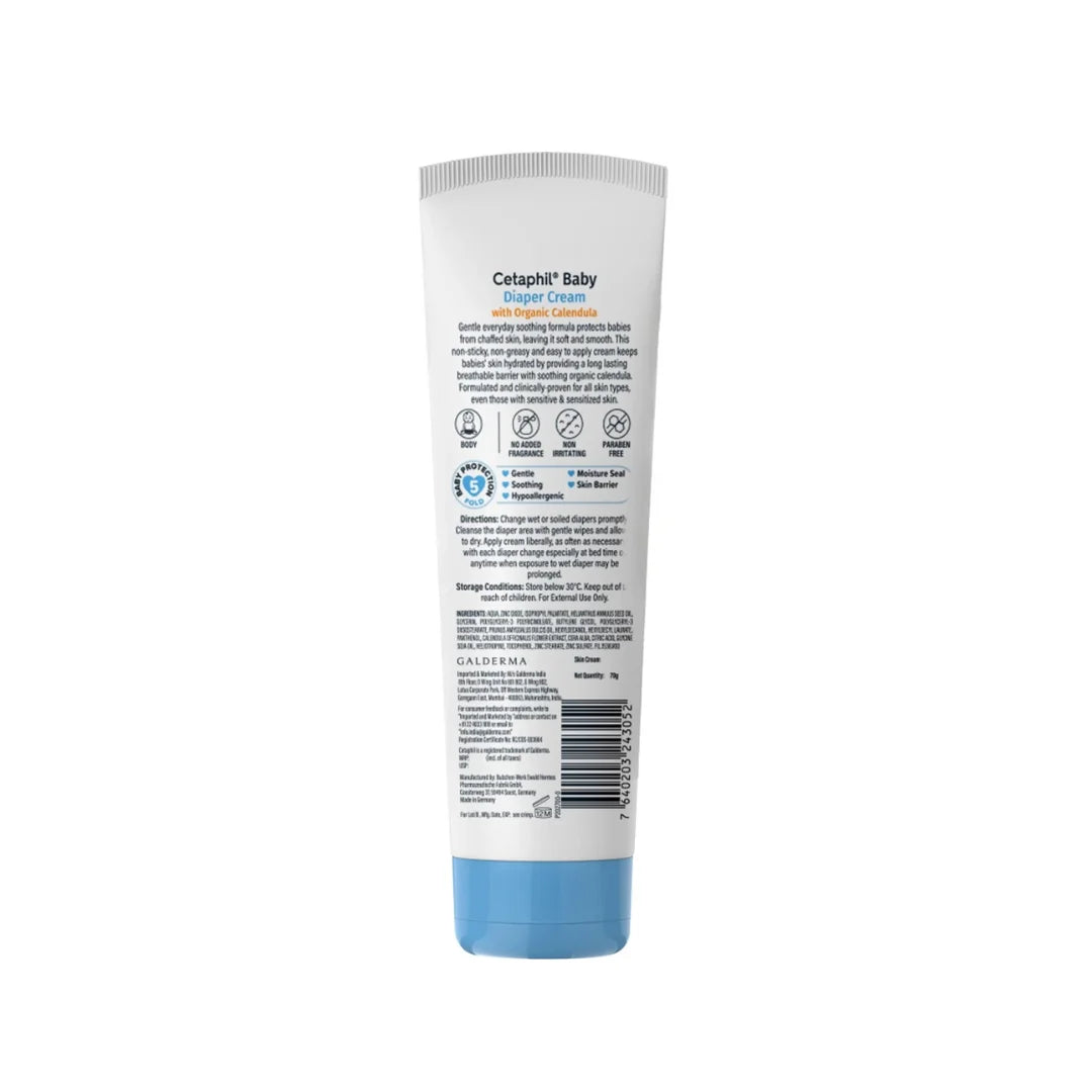 baby diaper cream with organic calendula 70g