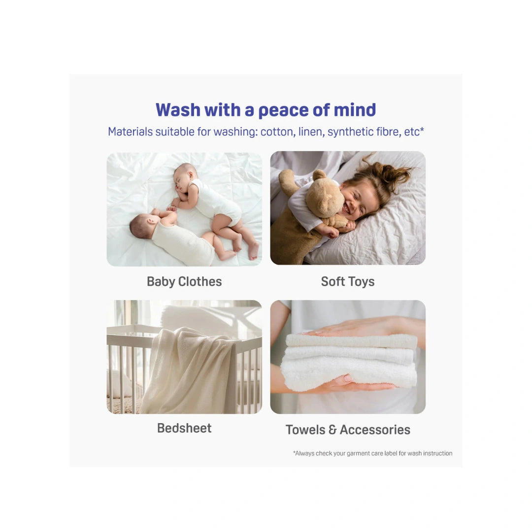 Gentle baby fabric care liquid detergent