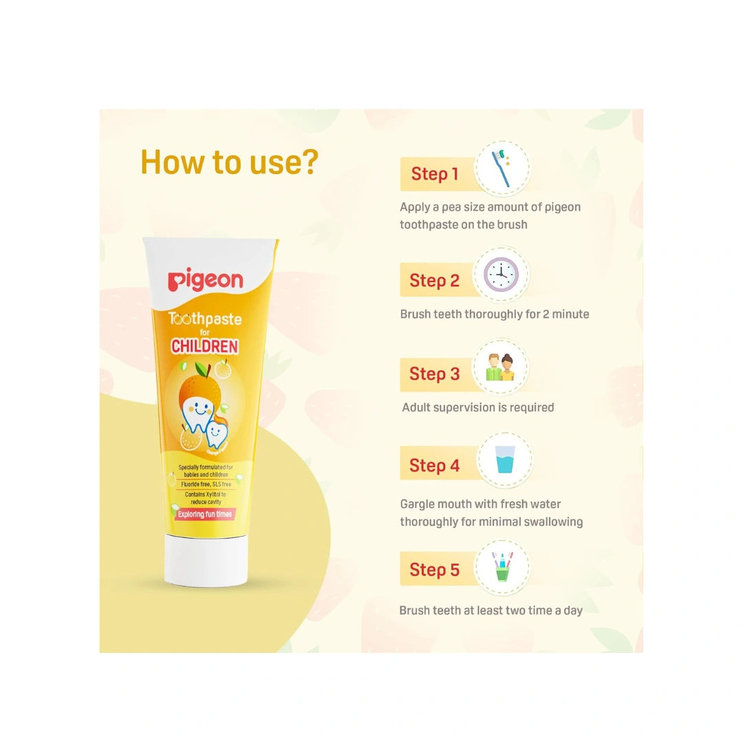 Orange kids toothpaste 45g tube
