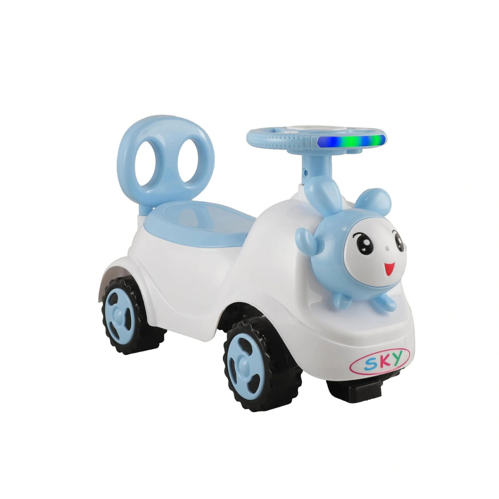 Kids ride-on walker toy with storage