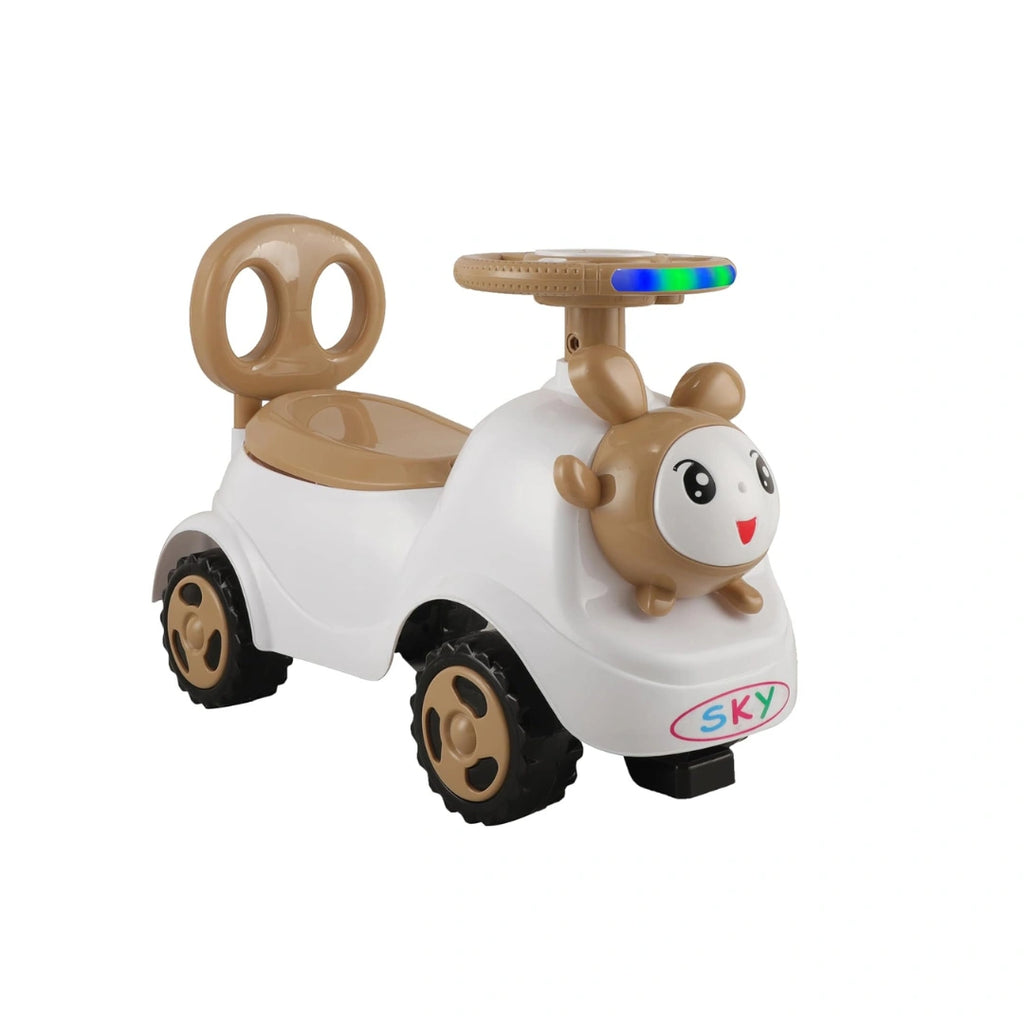 Kids ride-on walker toy with storage
