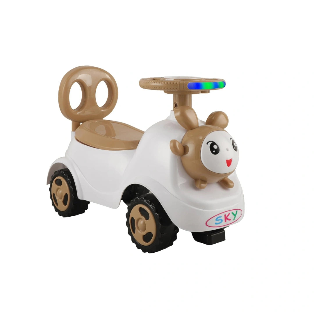 Kids ride-on walker toy with storage