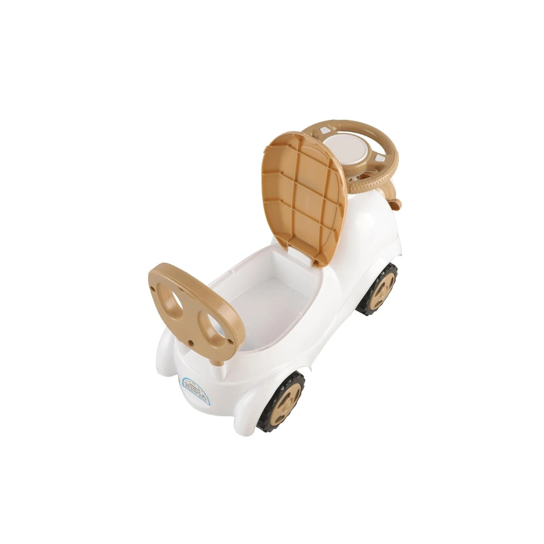 Kids ride-on walker toy with storage