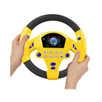 Yellow steering wheel toy for kids