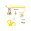 Baan Toys Baby Care Baan Toys Banana Shape Silicone Teether Toothbrush For Kids (12 Months+)