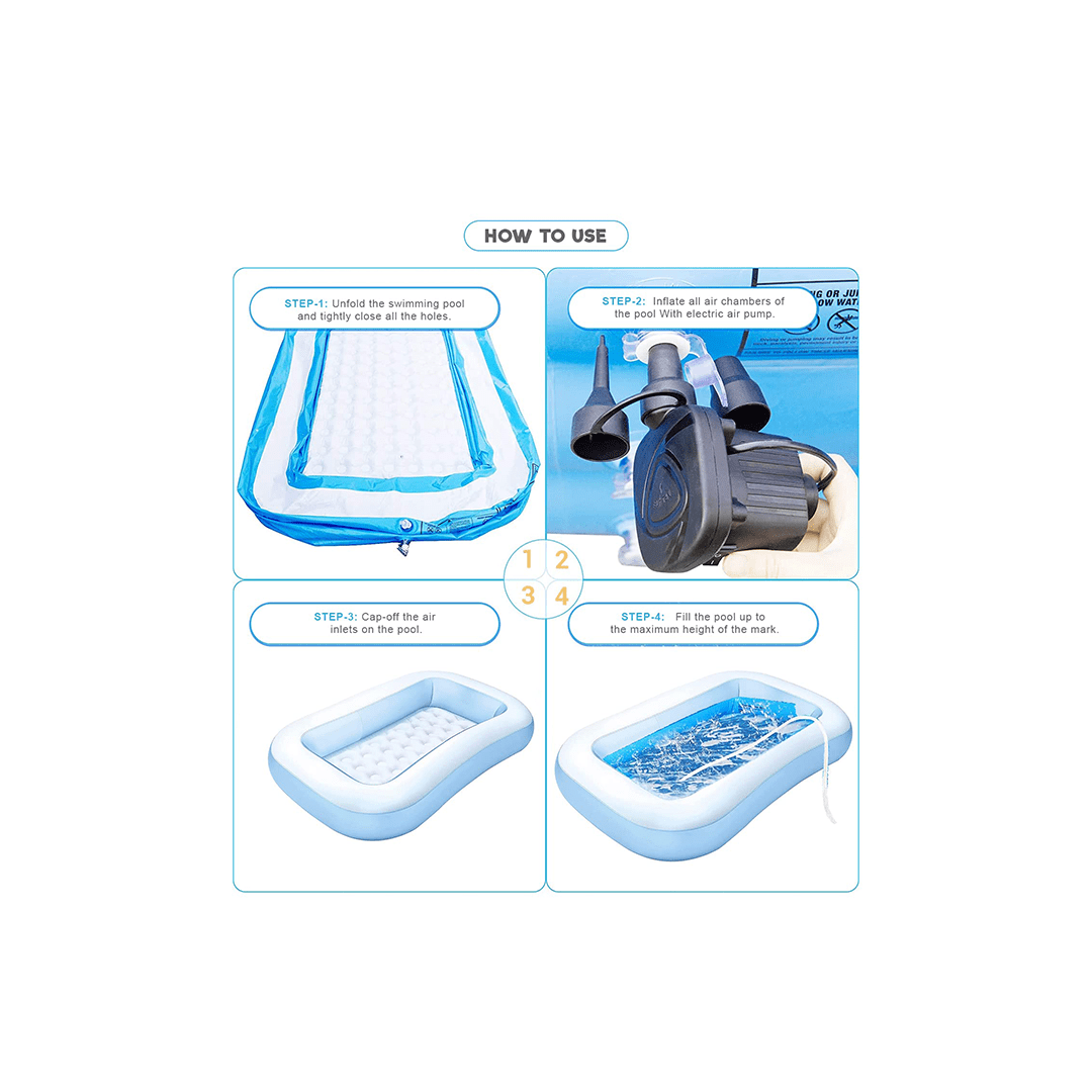 Intex Toys Intex Swimming Pool Inflatable Bathtub Family Swimming Pools for Kids (2 Years+)