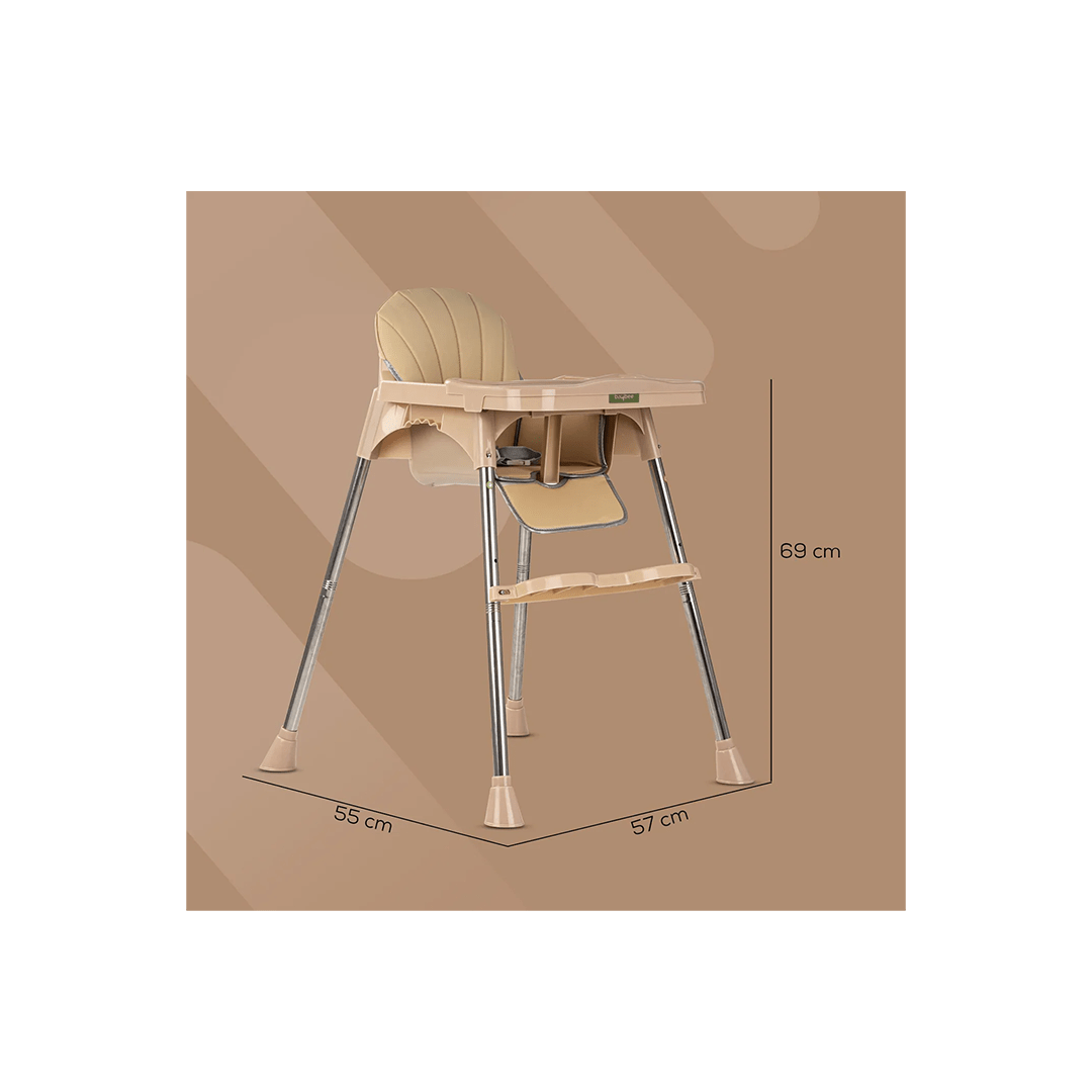 Baybee Other Gears Baybee Invictus Convertible High Chair for kids with Adjustable Height, Footrest, Safety Belt and Cushion