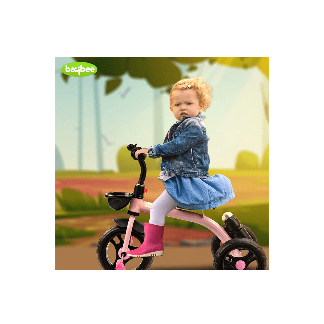 Baybee Ride-ons Baybee Maze Baby Tricycle for Kids with Height Adjustable, Storage Basket & Water Bottle For Kids (2-5 Years)