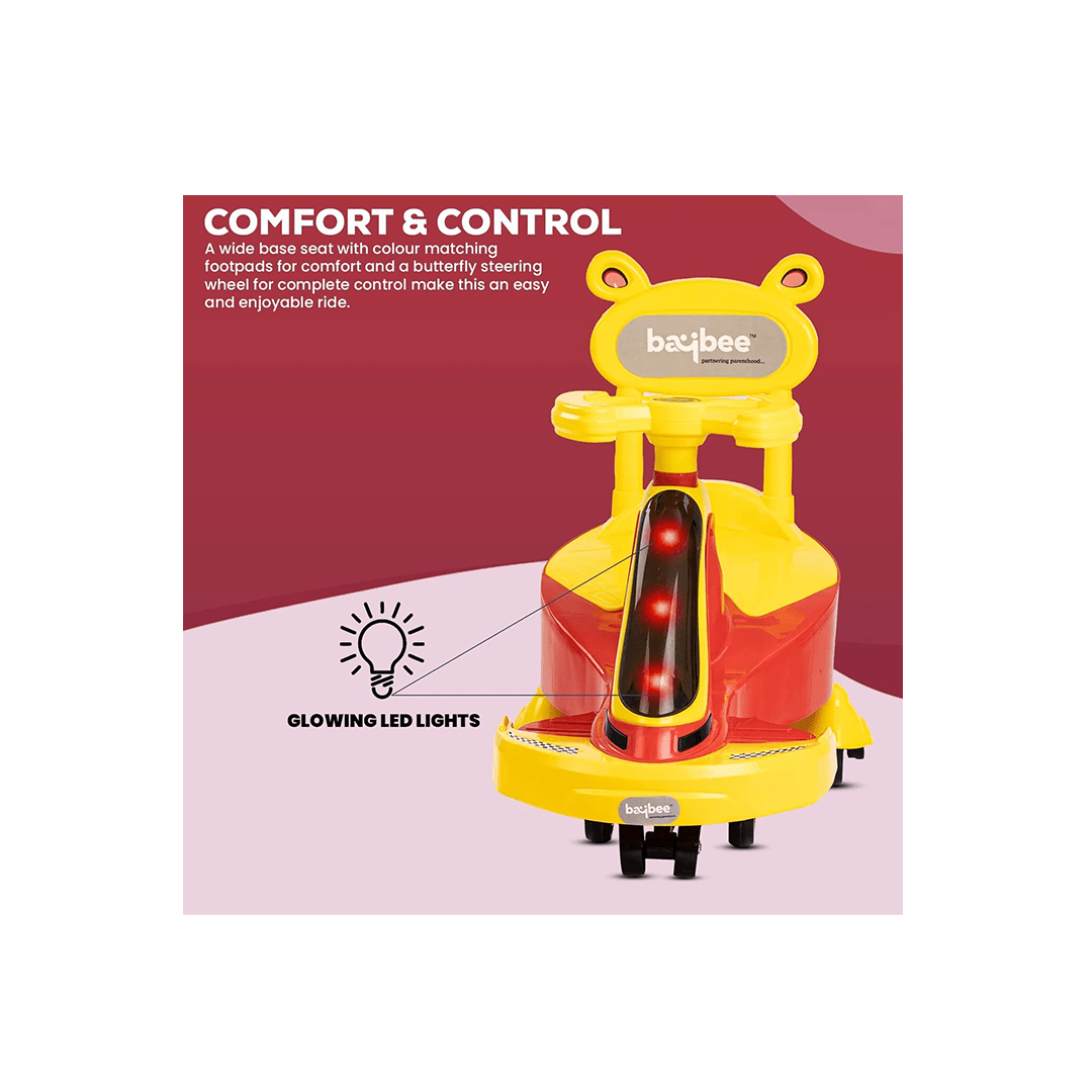 Baybee Ride-ons Baybee Nexus Magic Swing Cars for Kids Twister Magic Car for Kids with LED Light(1-3 Years)