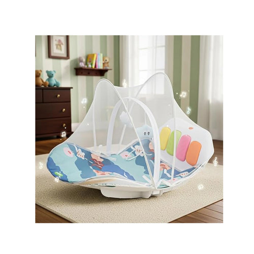 play gym rocker with mosquito net