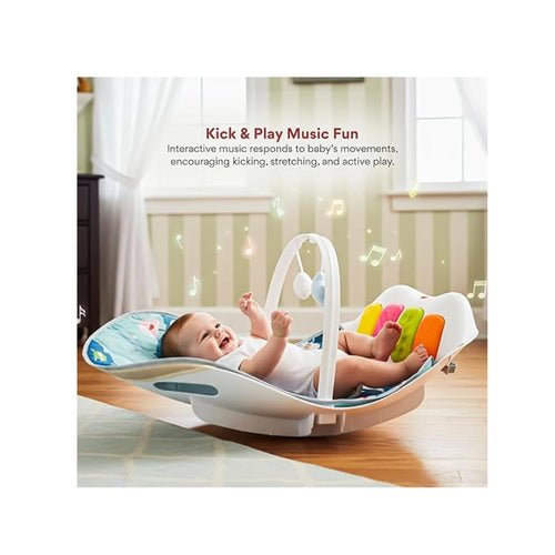 play gym rocker with mosquito net