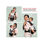 6-in-1  baby carrier with hip seat