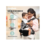 6-in-1  baby carrier with hip seat