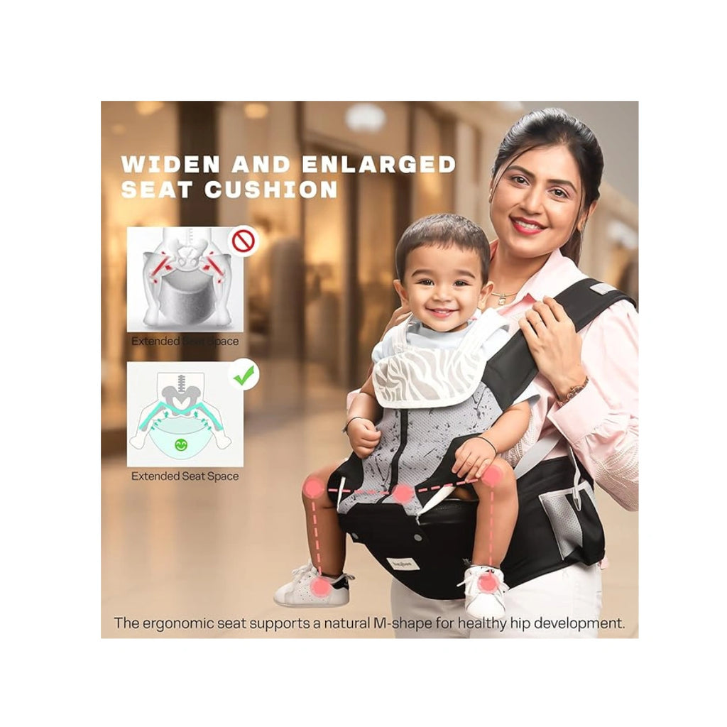 6-in-1  baby carrier with hip seat