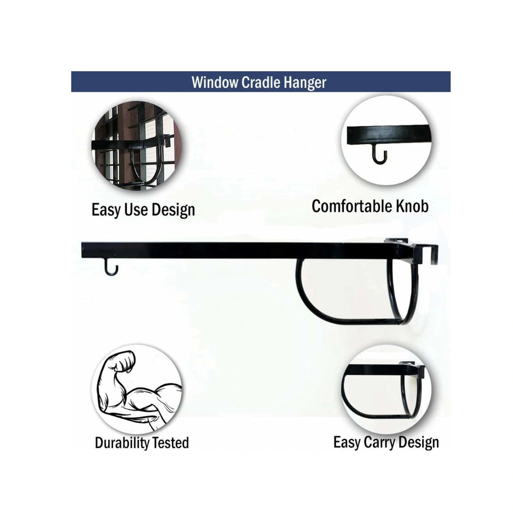 Baby cradle metal support hanger