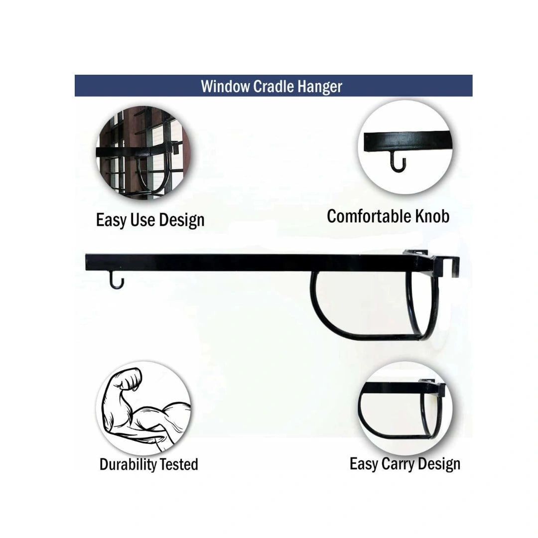 Baby cradle metal support hanger