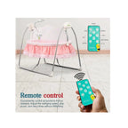 Foldable electric baby cradle with mosquito net