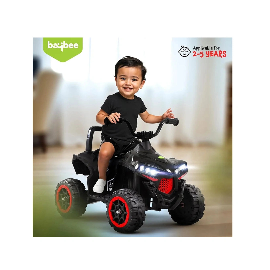 Black kids ATV battery ride-on bike