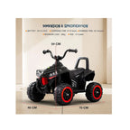 Black kids ATV battery ride-on bike