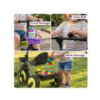 Kids tricycle with baskets and belt