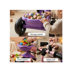 Kids tricycle with baskets and belt