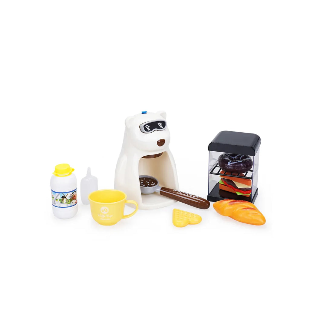 Bear-themed coffee machine set
