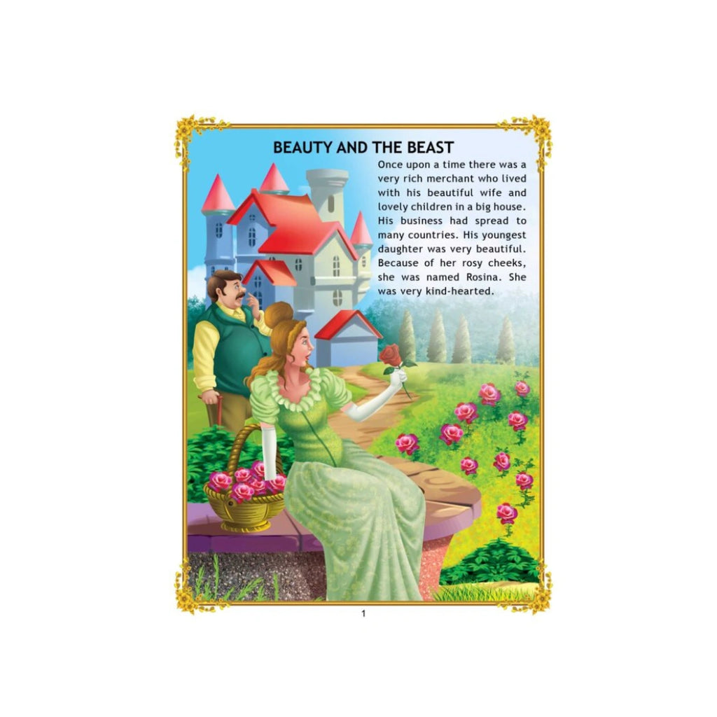 Beauty learns kindness from the Beast.