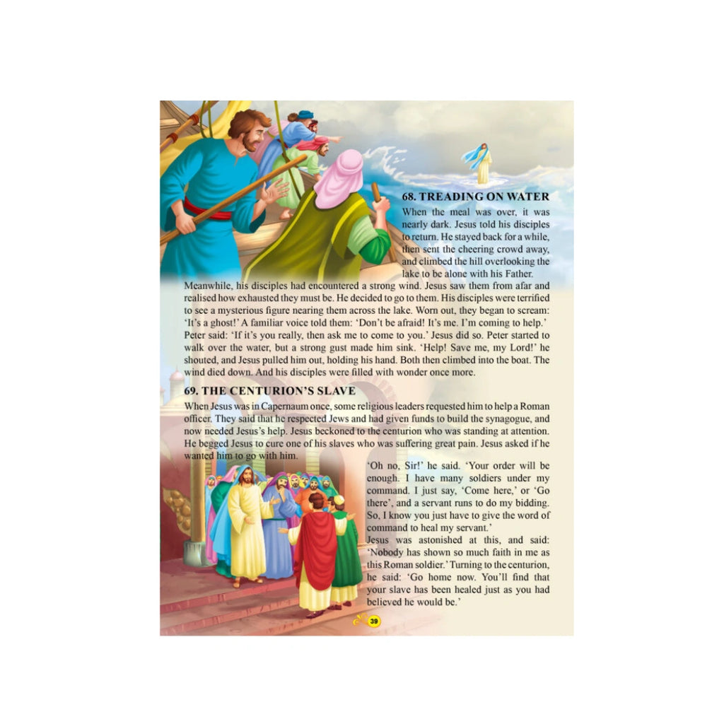 Kids’ Bible storybook with simple stories and illustrations.