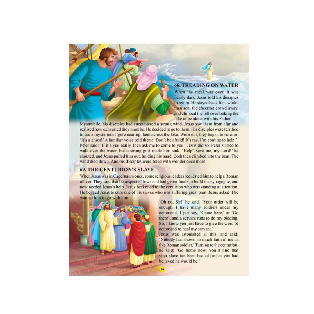 Kids’ Bible storybook with simple stories and illustrations.