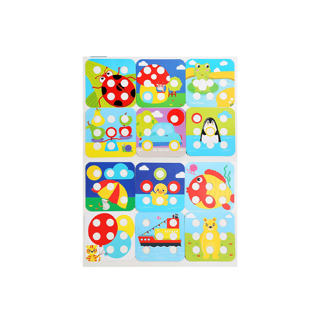 The Clever Clogs Toys The Clever Clogs Big Peg Mosaic (3 Years+)